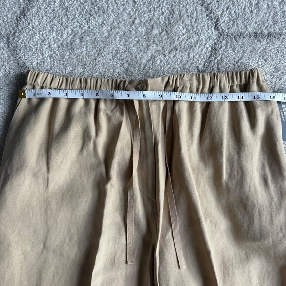 NWT Kate Hill Tan/Beige Silk Linen Luxury Blend 2-Piece Set Jacket & Pants Sz 10 - Picture 10 of 15